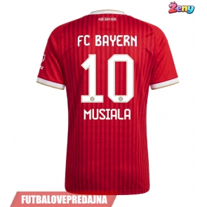 Lacne Ženy Futbalové dres Bayern Munich Jamal Musiala #10 2026-27 Krátky Rukáv - Domáci